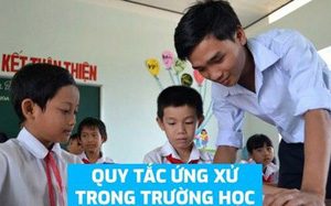 Infographic: Trọn bộ quy tắc ứng xử lần đầu có trong trường học