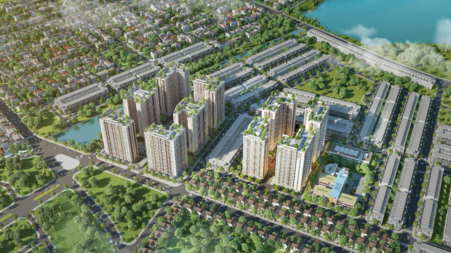 Lễ khởi công dự án chung cư nhà ở xã hội thuộc khu đô thị xanh Bàu Tràm Lakeside - The Ori Garden - Ảnh 1. Lễ khởi công dự án chung cư nhà ở xã hội thuộc khu đô thị xanh Bàu Tràm Lakeside - The Ori Garden - Ảnh 1.