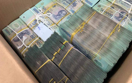 Mua đất như mua rau, đại gia vác thùng carton đựng hàng chục bó tiền đi buôn đất