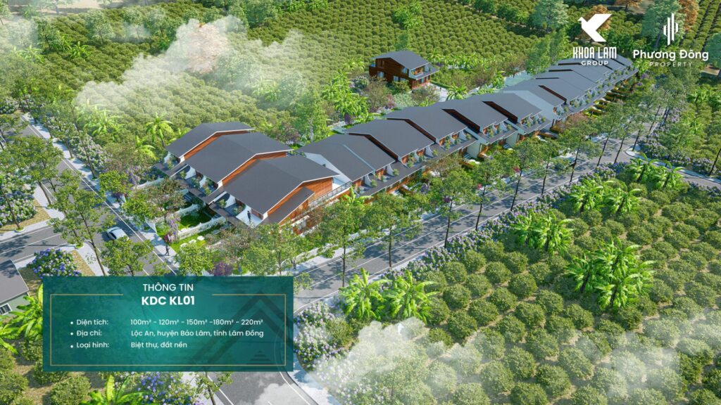 BẢNG GIÁ ĐẤT NỀN KDC BẢO LỘC - KL01