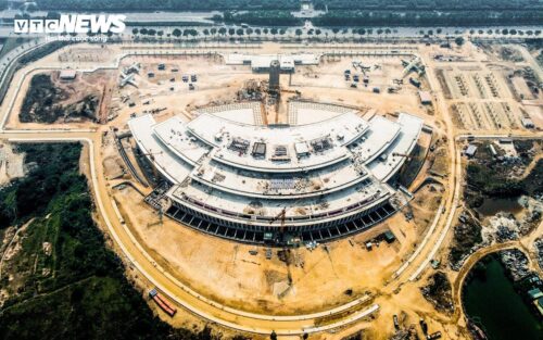 Dự án Bảo tàng Lịch sử Quân sự Việt Nam 2.500 tỷ đồng nhìn từ flycam