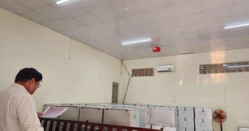 Tòa án lắp đặt trang thiết bị an ninh tại căn phòng để 6 tấn hồ sơ vụ Tập đoàn Vạn Thịnh Phát