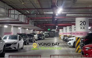 Hầm để xe rộng hơn một phường ở Hà Nội, nằm dưới khu đô thị của Vinhomes