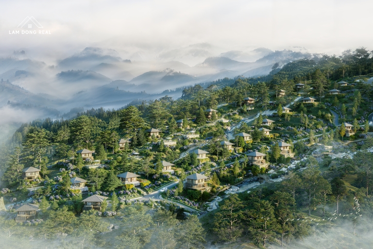 GIÁ TỐT - Đất Nền Khu Nghỉ Dưỡng Aman Blao 40 Aman Blao view săn mây, tất cả các lô bán suối tự nhiên
