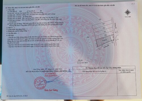 Sổ hồng thổ cư từng nền đã có 100% tại Làng Mộc An